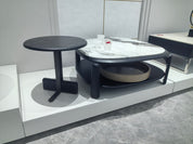 Coffee Table Artificial Stone Wood Veneer‌ LKL072CTZZ | LEUKHOME