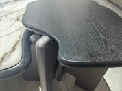 Журнальный столик из суперкристаллического камня, шпон дерева LKL034CTZZ | LEUKHOME