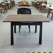 Dining Table Artificial Stone Solid Wood LKD003DTXYD | LEUKHOME