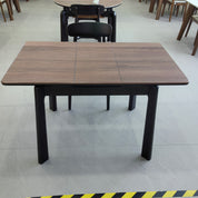 Dining Table Artificial Stone Solid Wood LKD003DTXYD | LEUKHOME