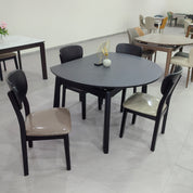 Dining Table Artificial Stone Solid Wood LKD015DTXYD | LEUKHOME