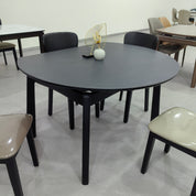 Dining Table Artificial Stone Solid Wood LKD015DTXYD | LEUKHOME