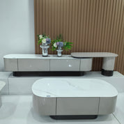 TV Stand Artificial Stone Baking Paint LKLM1503TSFH | LEUKHOME