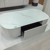 طاولة قهوة من الحجر الصناعي مع طلاء الخبز LKLM1503CTFH | LEUKHOME