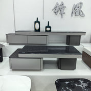 Coffee Table Artificial Stone Baking Paint LKLM1505CTFH | LEUKHOME