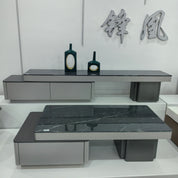 TV Stand Artificial Stone Baking Paint LKLM1505TSFH | LEUKHOME