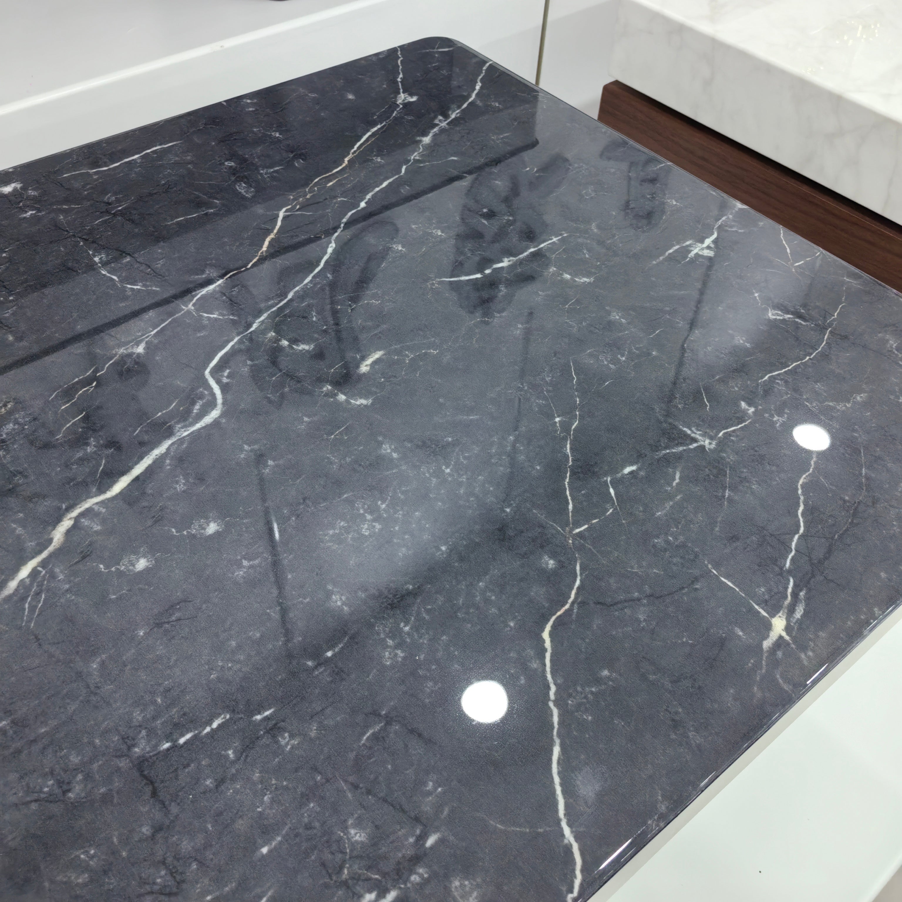 Coffee Table Artificial Stone Baking Paint LKLM1505CTFH | LEUKHOME