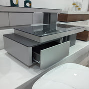 Coffee Table Artificial Stone Baking Paint LKLM1505CTFH | LEUKHOME