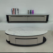 TV Stand Artificial Stone Baking Paint LKLM1520TSFH | LEUKHOME