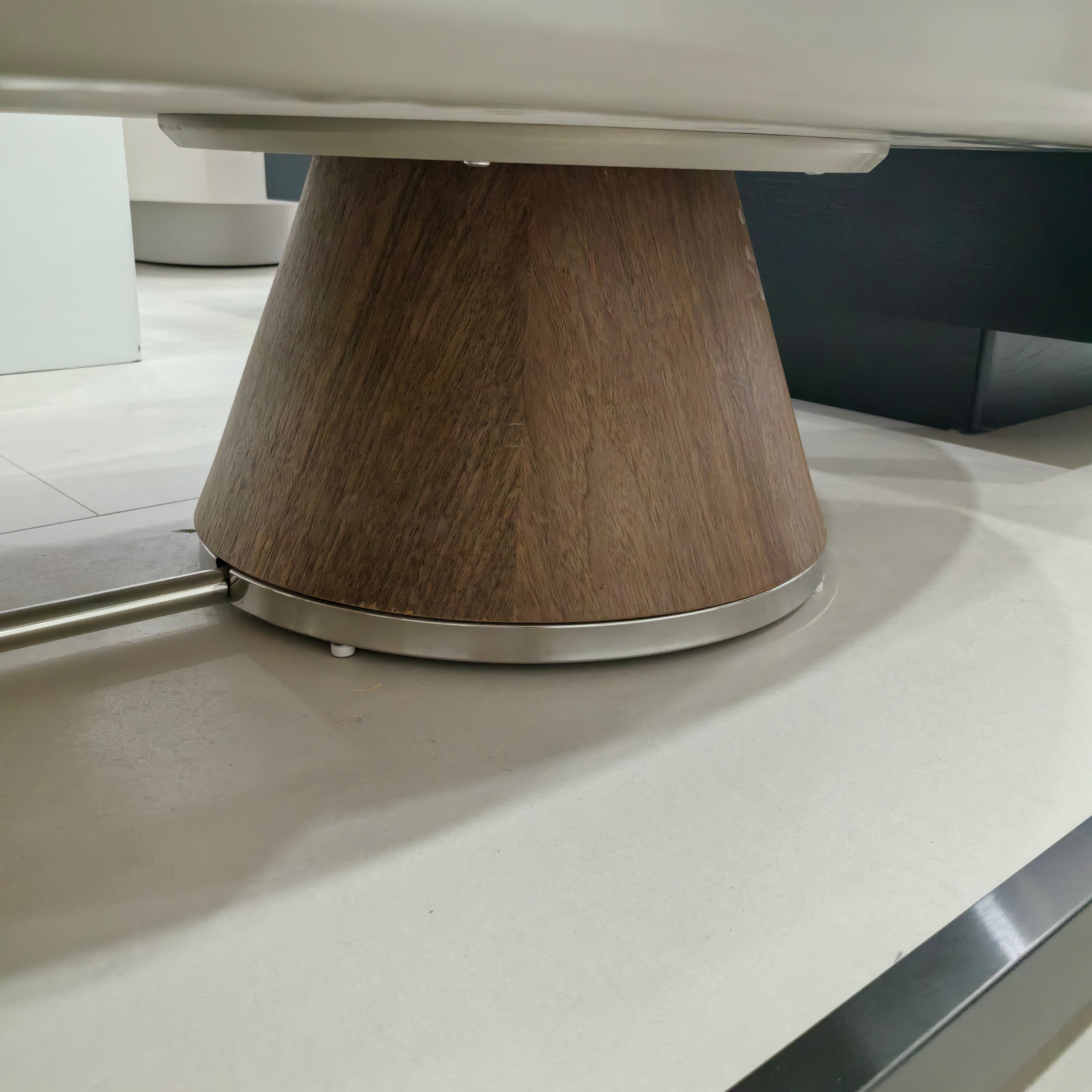 Coffee Table Artificial Stone Wood Veneer‌ Baking Paint LKLM3751CTFH | LEUKHOME