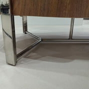 Coffee Table Artificial Stone Wood Veneer‌ Baking Paint LKLM3751CTFH | LEUKHOME