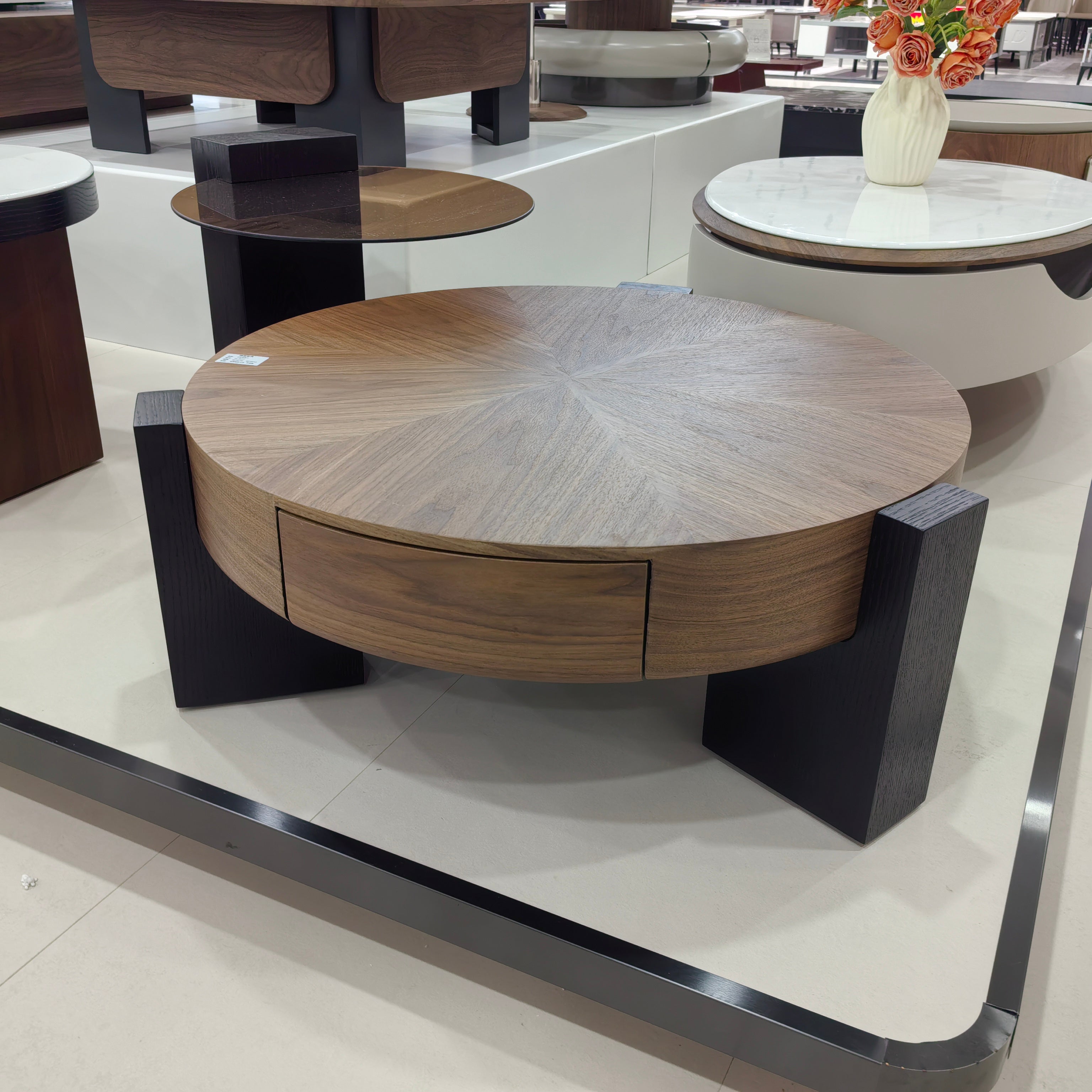 طاولة قهوة بقشرة خشبية LKLM2517CTFH | LEUKHOME