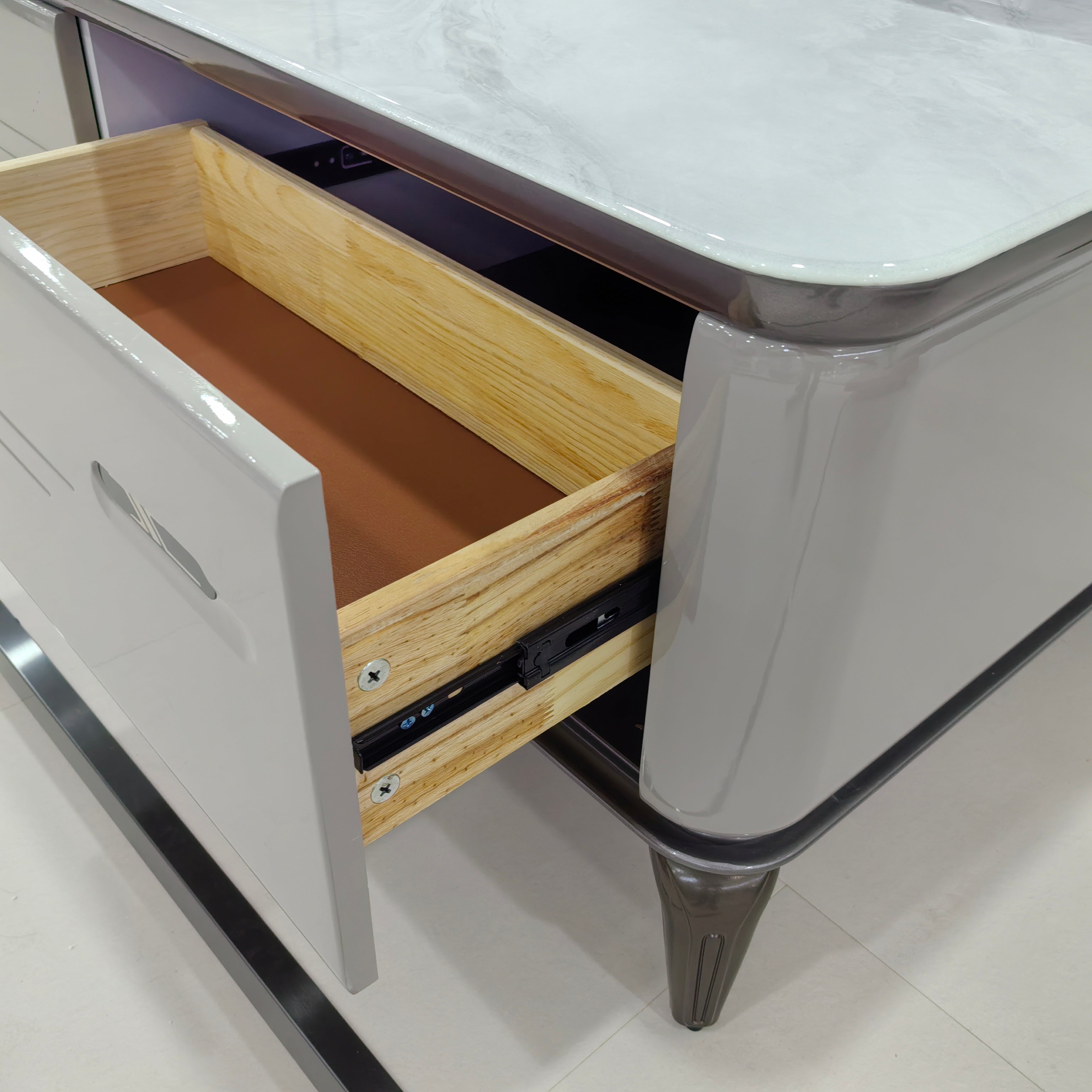 Coffee Table Artificial Stone Baking Paint LKLM15033CTFH | LEUKHOME