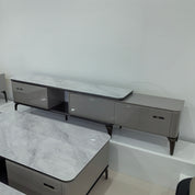 TV Stand Artificial Stone Baking Paint LKLM15033TSFH | LEUKHOME