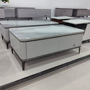 طاولة قهوة من الحجر الصناعي مع طلاء الخبز LKLR133CTFH | LEUKHOME