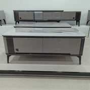 طاولة قهوة من الحجر الصناعي مع طلاء الخبز LKLV6613CTFH | LEUKHOME