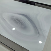 طاولة قهوة من الحجر الصناعي مع طلاء الخبز LKLV6613CTFH | LEUKHOME