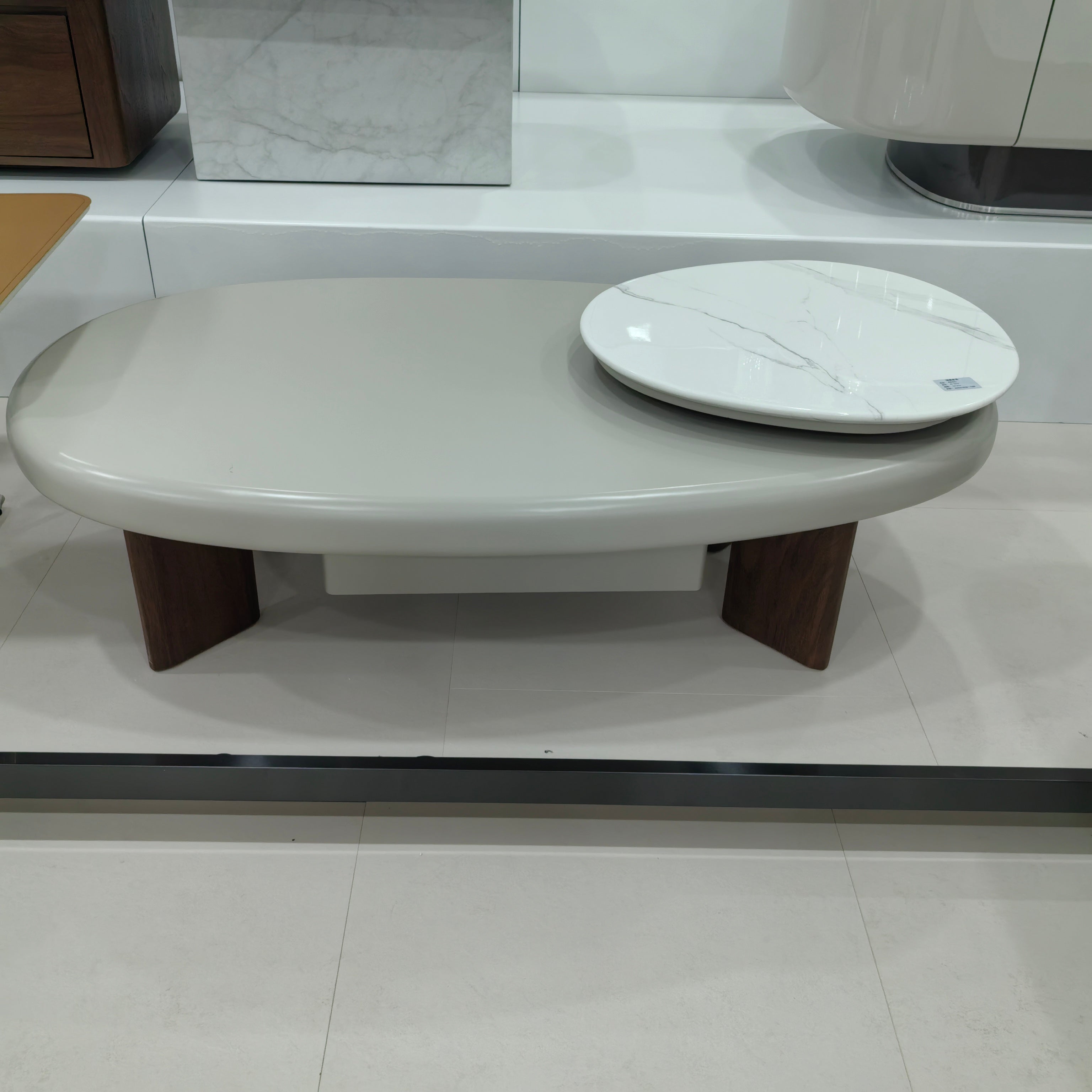 Coffee Table Marble Baking Paint LKLM1513CTFH | LEUKHOME