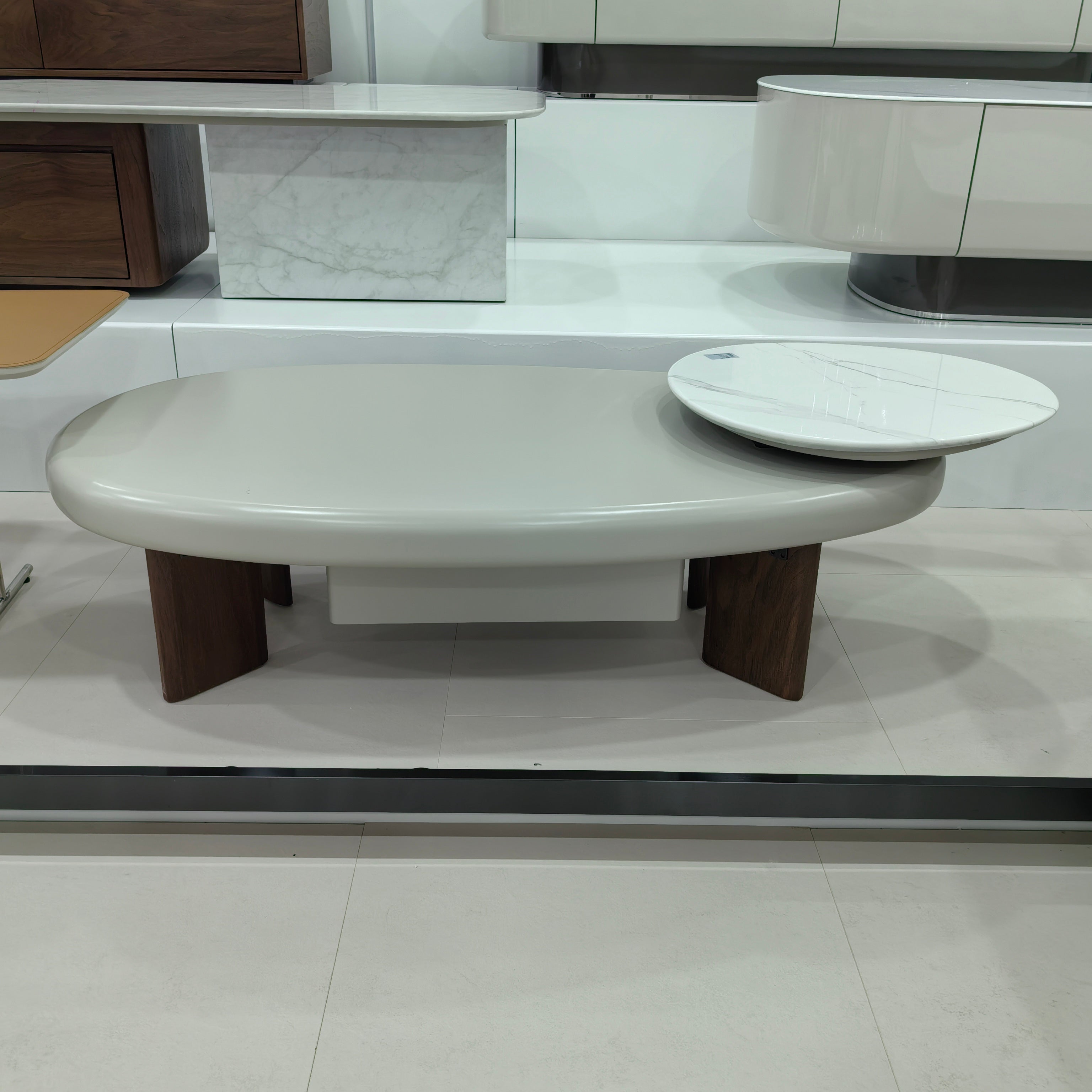 Coffee Table Marble Baking Paint LKLM1513CTFH | LEUKHOME