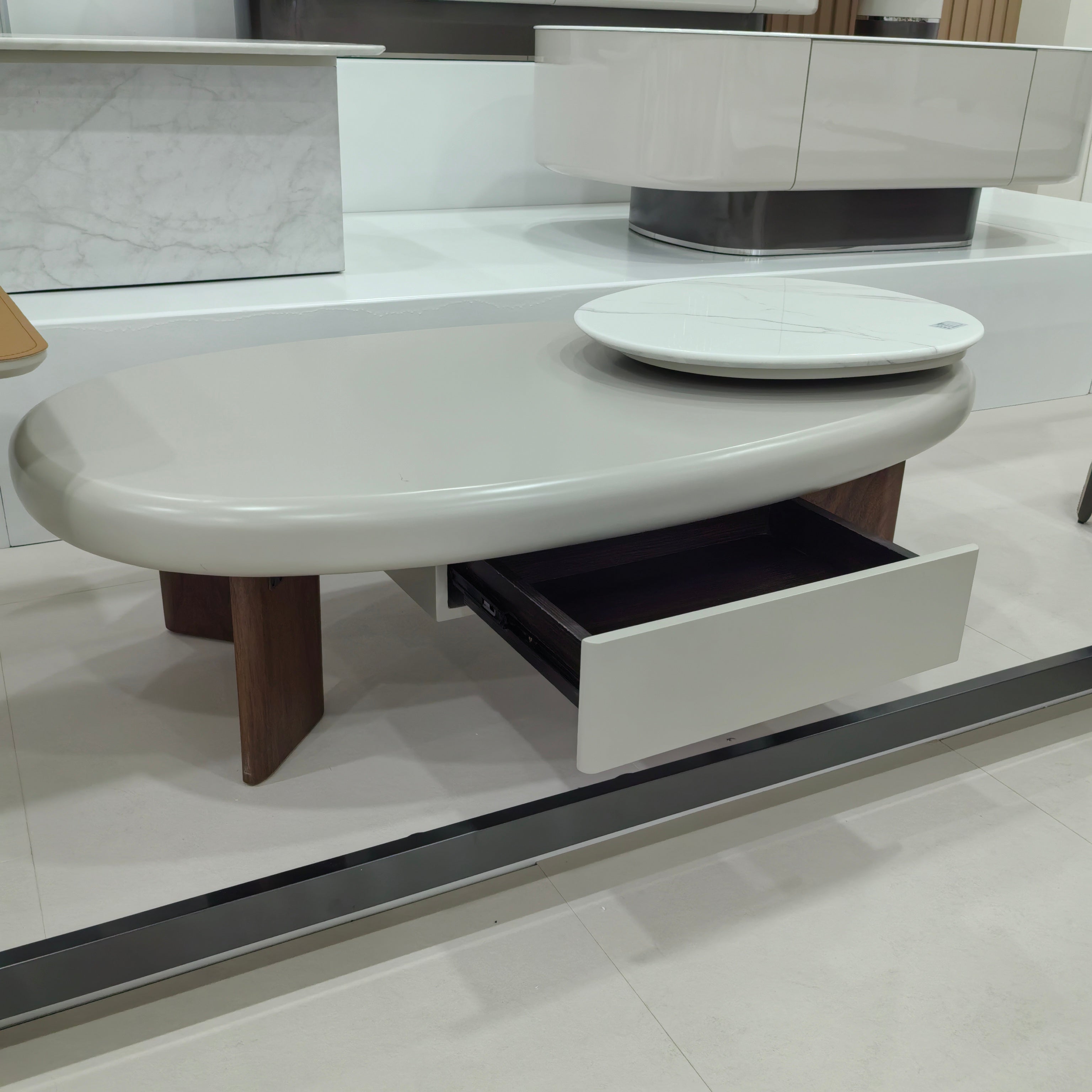 Coffee Table Marble Baking Paint LKLM1513CTFH | LEUKHOME