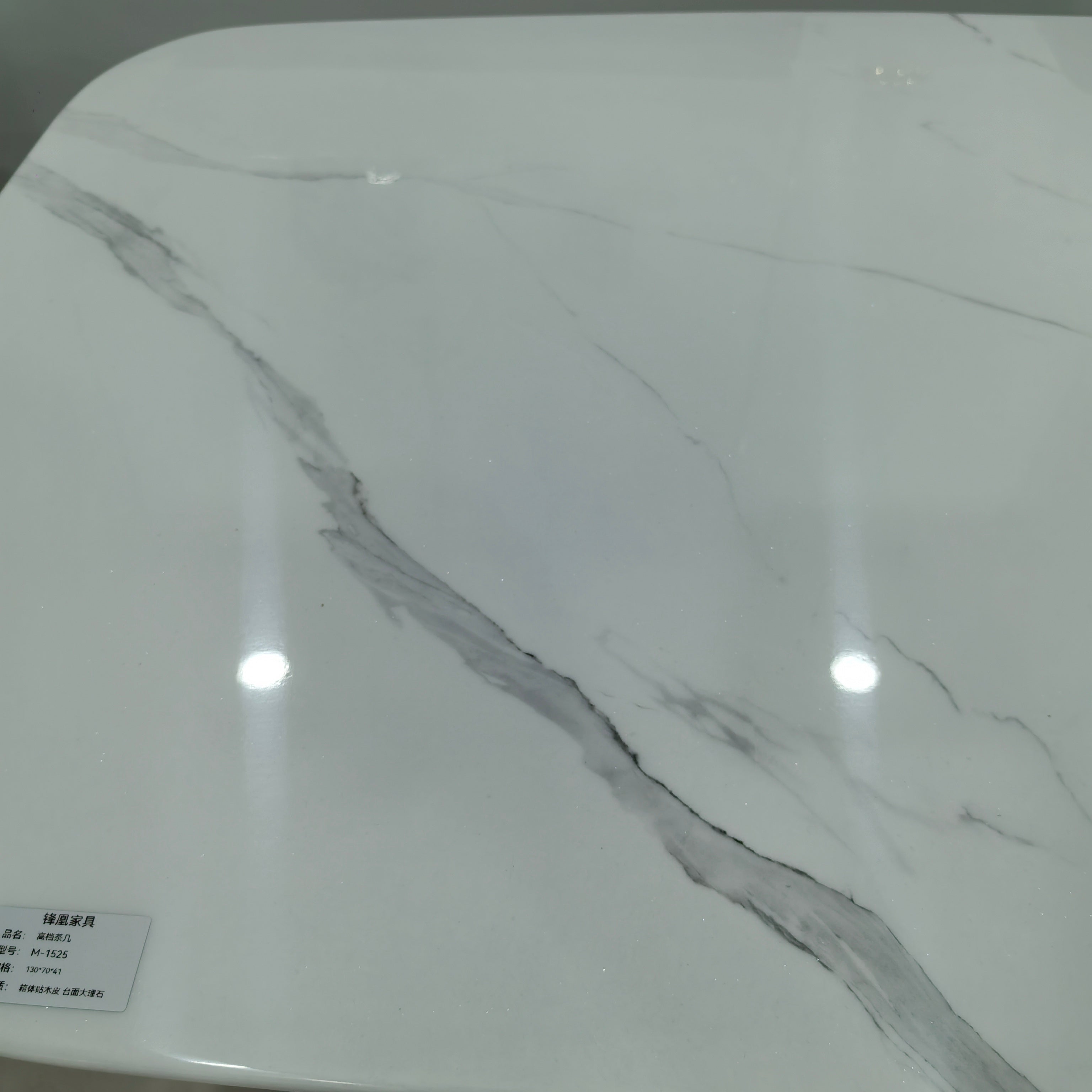 طاولة قهوة رخامية بقشرة خشبية LKLM1525CTFH | LEUKHOME