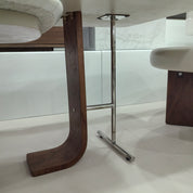 طاولة قهوة رخامية بقشرة خشبية LKLM1525CTFH | LEUKHOME