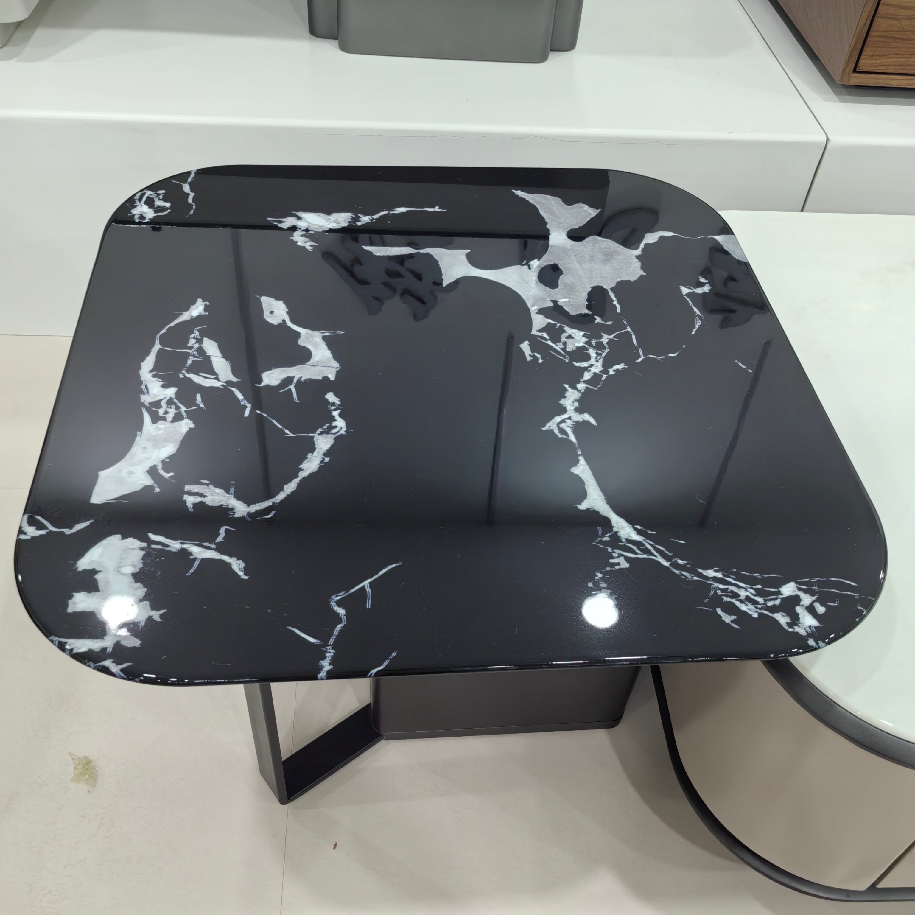 Coffee Table Artificial Stone Baking Paint LKLM11201CTFH | LEUKHOME