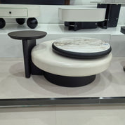 Coffee Table Artificial Stone Baking Paint LKLM1485CTFH | LEUKHOME