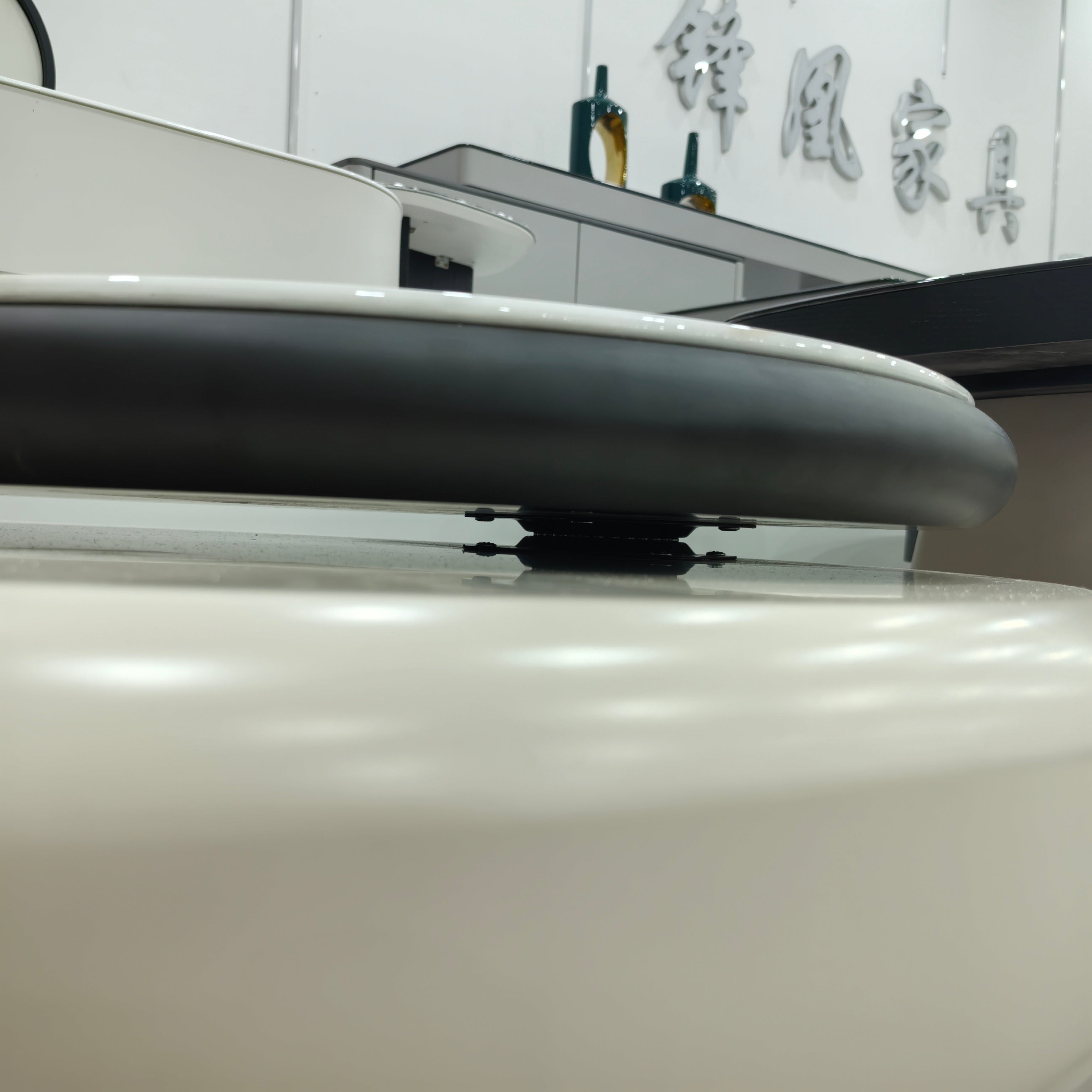 Coffee Table Artificial Stone Baking Paint LKLM1485CTFH | LEUKHOME