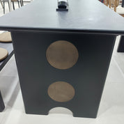 Dining Table Artificial Stone Wood Veneer‌ LKD053DTFH | LEUKHOME