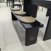 Dining Table Artificial Stone Wood Veneer‌ LKD053DTFH | LEUKHOME