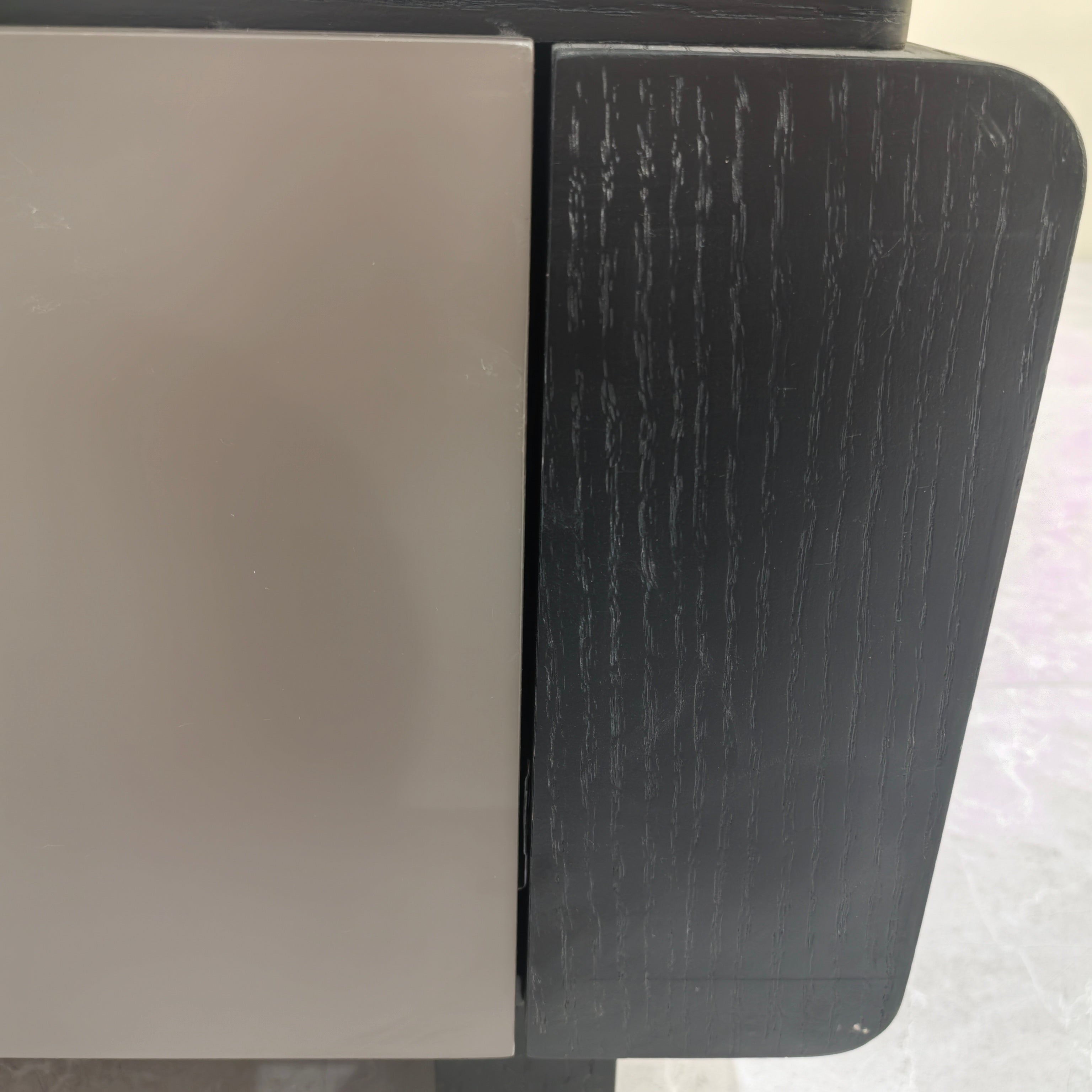 Подставка под телевизор из искусственного камня‌ с деревянным шпоном‌ LKL038TSAYG | LEUKHOME