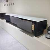 Подставка под телевизор из искусственного камня‌ с деревянным шпоном‌ LKL038TSAYG | LEUKHOME