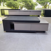 Coffee Table Sintered Stone‌ Baking Paint Wood Veneer‌ LKL039CTAYG | LEUKHOME