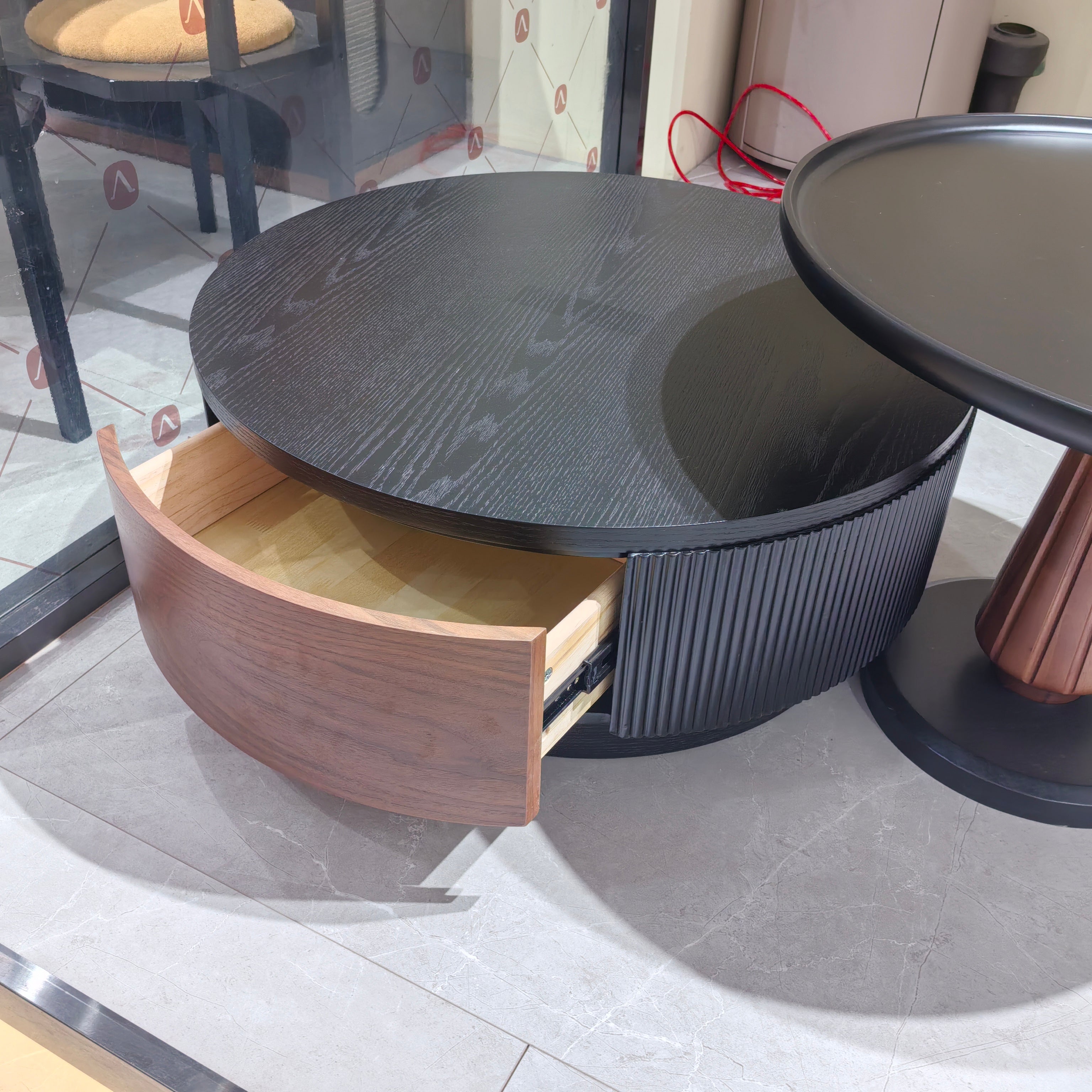 Coffee Table Baking Paint Wood Veneer‌ LKL043CTAYG | LEUKHOME