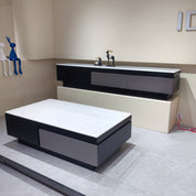 Coffee Table Imitation Marble Baking Paint Wood Veneer‌ LKL048CTAYG | LEUKHOME