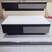 Coffee Table Imitation Marble Baking Paint Wood Veneer‌ LKL048CTAYG | LEUKHOME