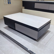 Coffee Table Imitation Marble Baking Paint Wood Veneer‌ LKL048CTAYG | LEUKHOME