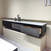 TV Stand Imitation Marble Baking Paint Wood Veneer‌ LKL049TSAYG | LEUKHOME