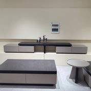 Coffee Table Sintered Stone Baking Paint Wood Veneer‌ LKL050CTAYG | LEUKHOME