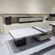 Coffee Table Artificial Stone Baking Paint Wood Veneer‌ LKL052CTAYG | LEUKHOME