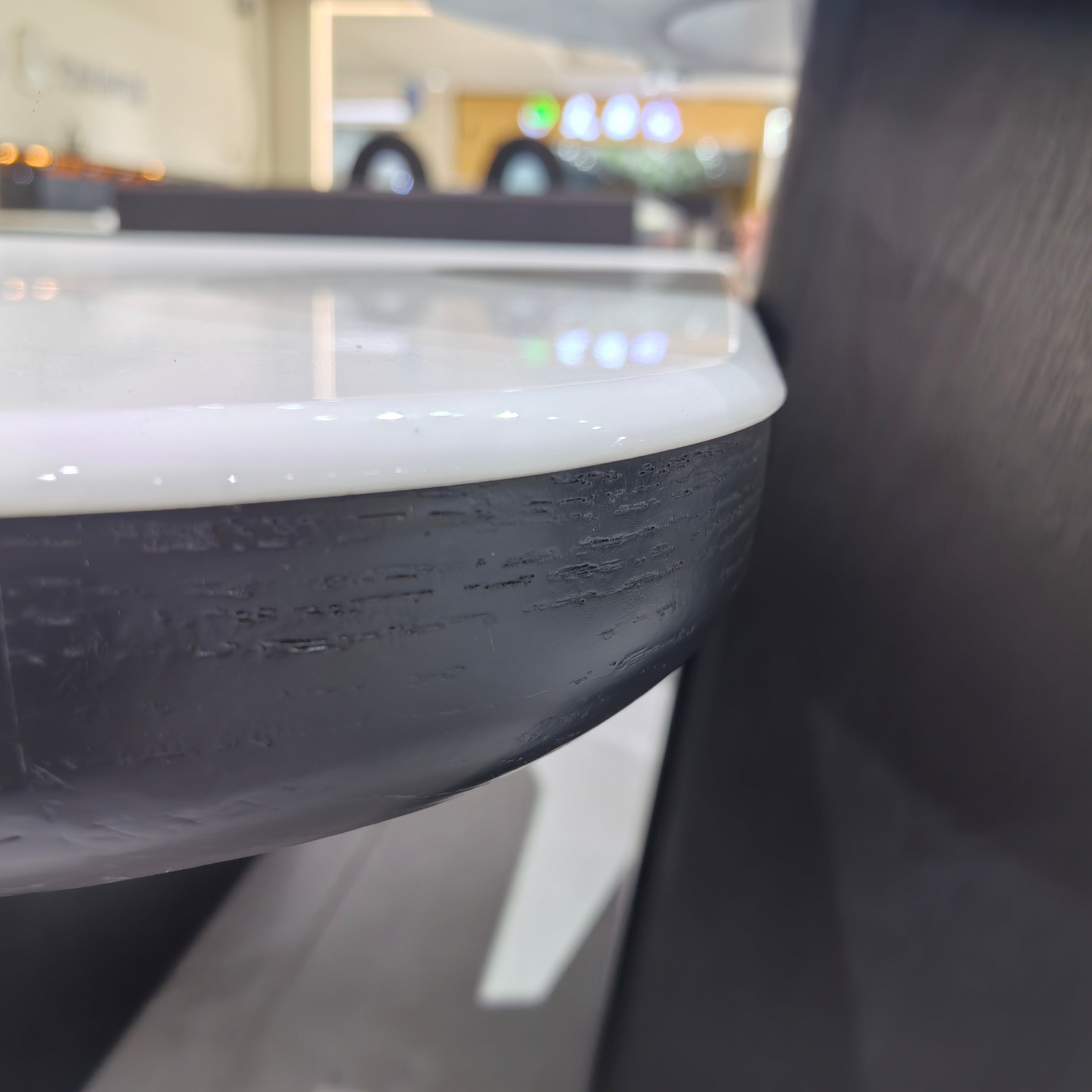 Coffee Table Artificial Stone Wood Veneer‌ LKL054CTAYG | LEUKHOME