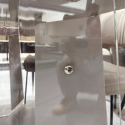 Dining Table Sintered Stone Baking Paint Acrylic LKD029DTAYG | LEUKHOME