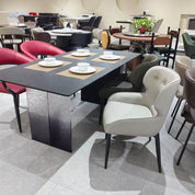 Dining Table Composite Sintered Stone Acrylic LKD031DTAYG | LEUKHOME