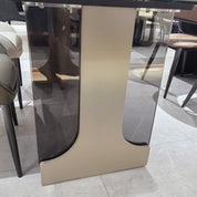 Dining Table Composite Sintered Stone Baking Paint Acrylic LKD035DTAYG | LEUKHOME