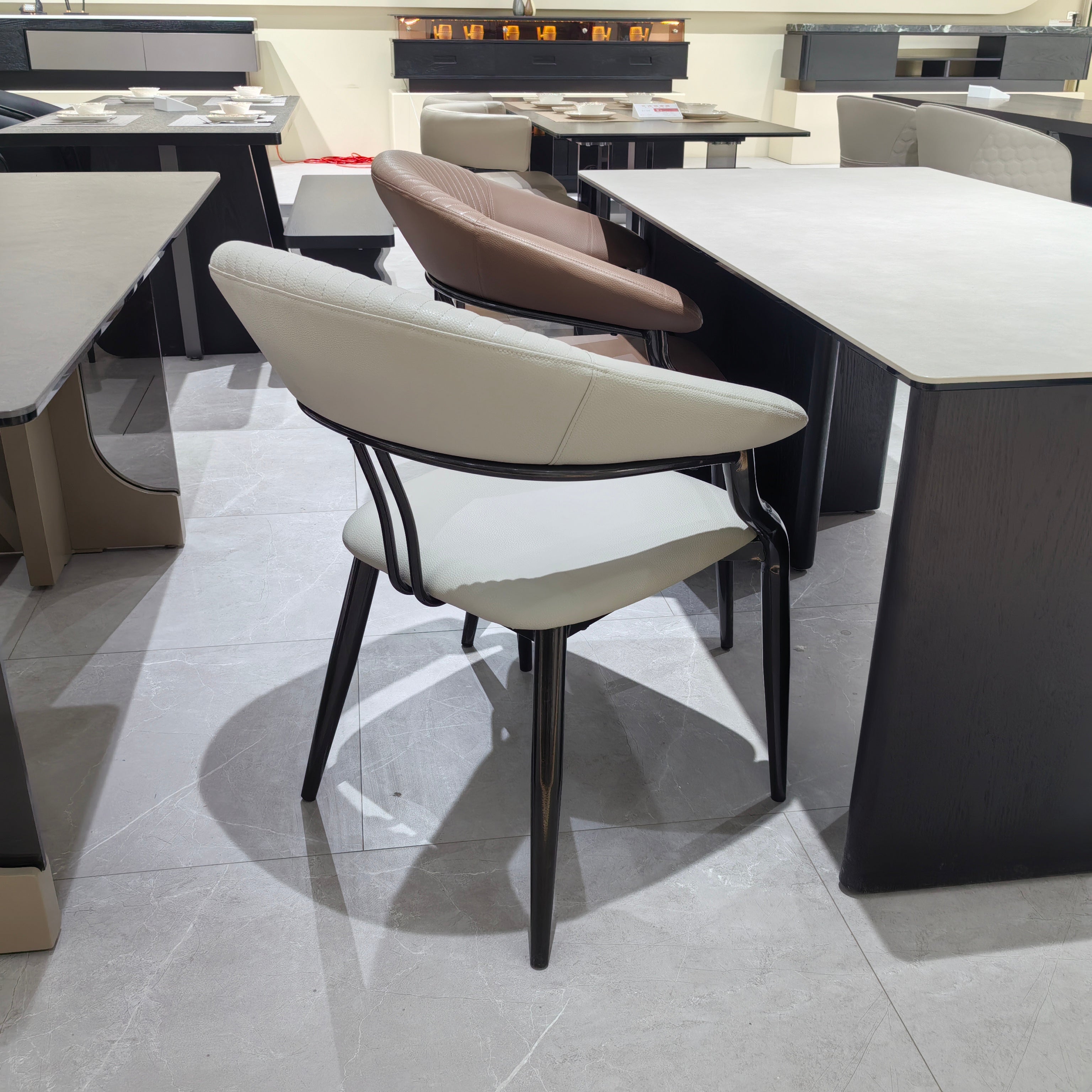 Dining Chair (2 Chairs) LKD037DCAYG | LEUKHOME