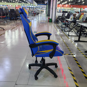 Gaming Chair Blue Adjustable Height (1 Chair) LKG003GCYN | LEUKHOME
