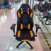Gaming Chair Yellow Adjustable Height (1 Chair) LKG005GCYN | LEUKHOME
