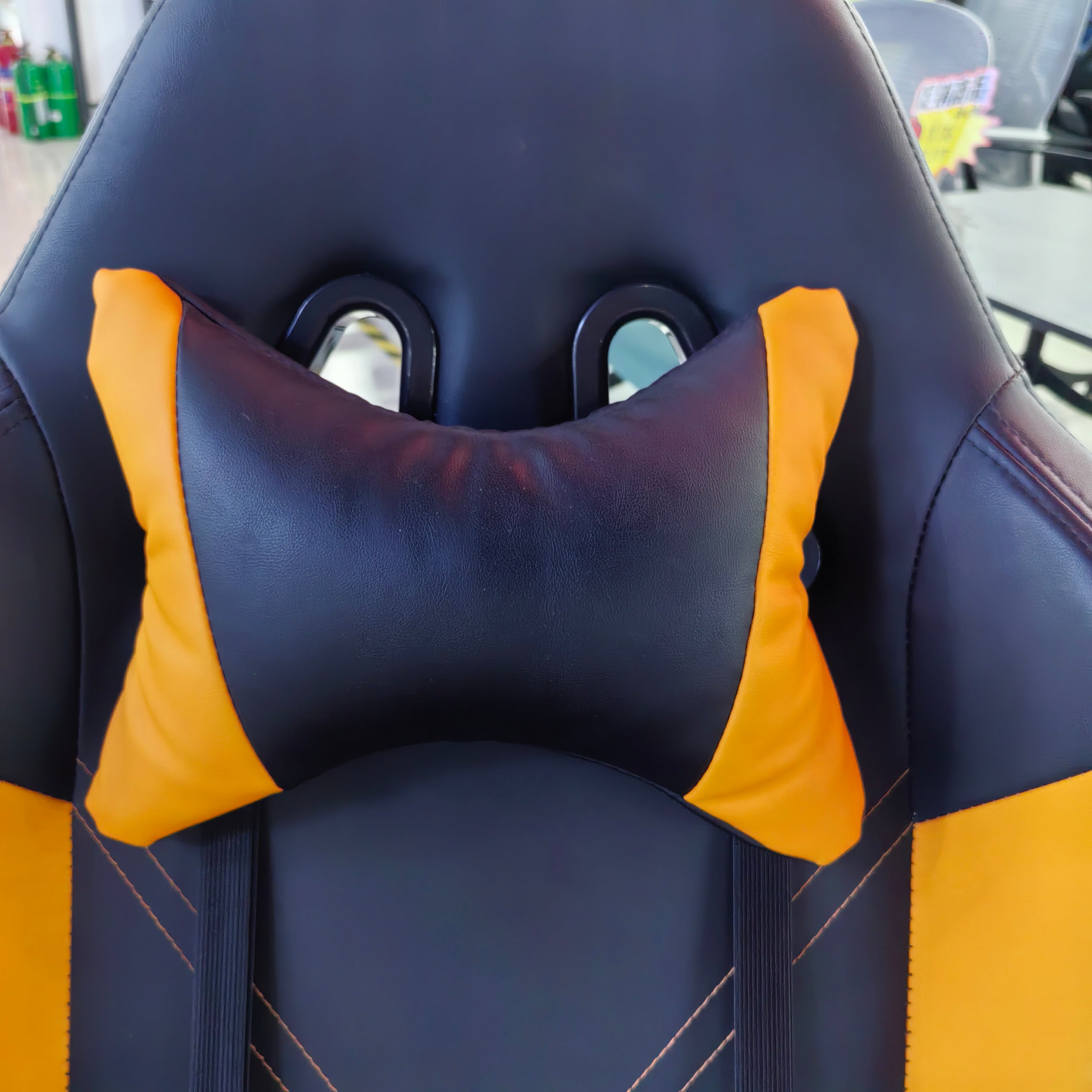 Gaming Chair Yellow Adjustable Height (1 Chair) LKG005GCYN | LEUKHOME