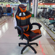 Gaming Chair Orange Adjustable Height (1 Chair) LKG006GCYN | LEUKHOME